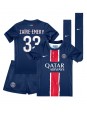 Paris Saint-Germain Warren Zaire-Emery #33 Domácí dres pro děti 2024-25 Krátký Rukáv (+ trenýrky)